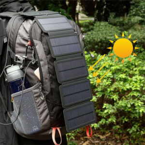 Outdoor Folding Solar Panel Portable Camp Hiking Backpack Power Supply